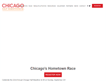 Tablet Screenshot of chicagohalfmarathon.com